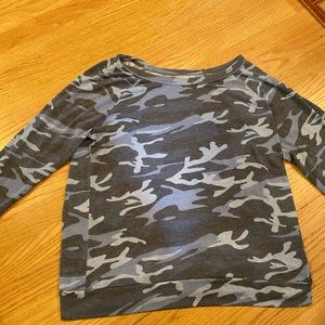 Michael Lauren camouflage sweatshirt